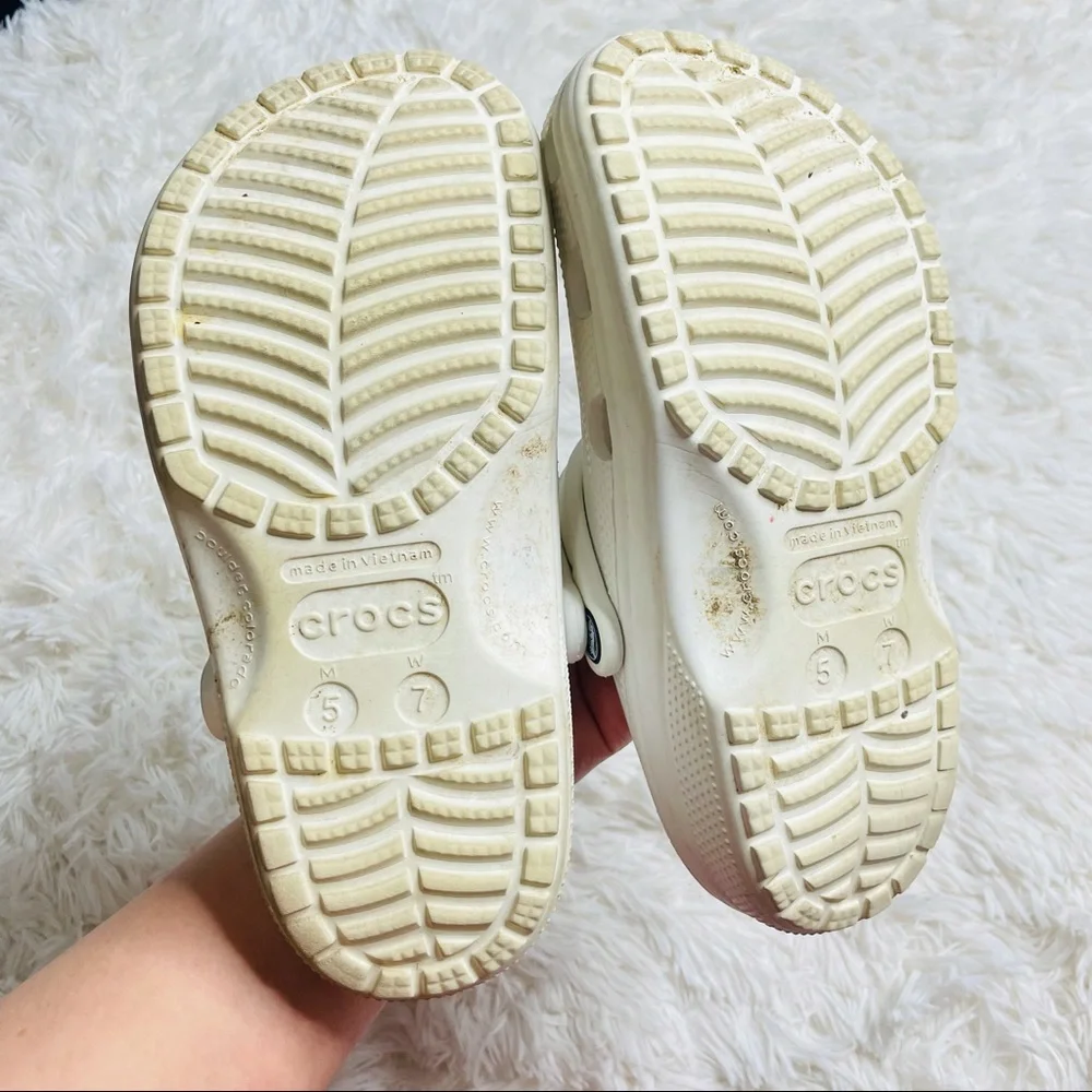 White Classic Crocs. - Picture 2 of 5